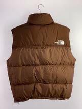 THE NORTH FACE◆NUPTSE VEST_ヌプシベスト/L/ナイロン/BRW_画像2