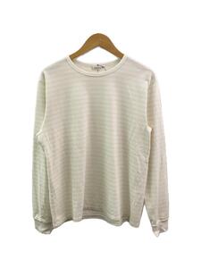 nanamica◆使用感/JERSEY L/S TEE/長袖Tシャツ/M/コットン/BEG/ボーダー/SUHS116