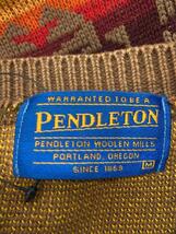 PENDLETON◆セーター(厚手)/M/コットン/BRW/PMK-300_画像3