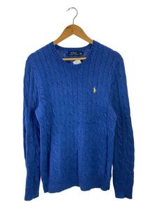 POLO RALPH LAUREN◆セーター(厚手)/S/コットン/BLU