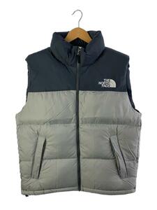 THE NORTH FACE◆NUPTSE VEST_ヌプシベスト/XL/ナイロン/GRY