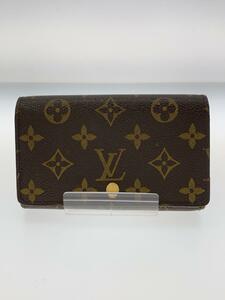 LOUIS VUITTON◆ポルト・モネ・ジップ_モノグラム・キャンバス_BRW/PVC/BRW/レディース