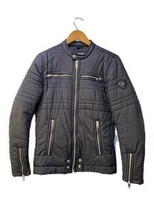 DIESEL* single rider's jacket /S/ nylon /BLK/ plain 