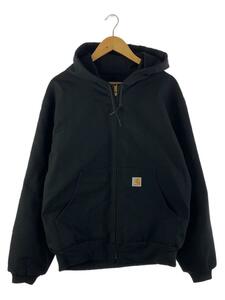 Carhartt◆ジップパーカー/L/コットン/BLK/J131-BLK