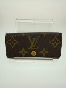 LOUIS VUITTON◆ミュルティクレ4_モノグラム・キャンバス_BRW/レザー/BRW/レディース