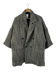 glamb◆ジャケット/Herringbone Big JKTM/ポリエステル/BLK/GB0323/JKT20