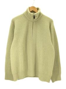 unfil◆blueface&cashmere half zip sweater/5/ウール/BEG/wofl-uu007//