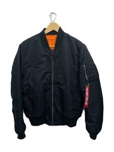 ALPHA INDUSTRIES◆フライトジャケット/L/ナイロン/BLK/20004-201//