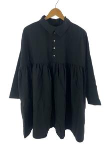 nest Robe◆2AWY/チュニック/ティアード/長袖ワンピース/FREE/コットン/BLK/無地/001221-1149//