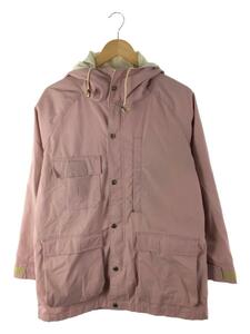 Woolrich◆白タグ/マウンテンパーカー/M/ナイロン/PNK/全体的にヨゴレ/ファスナー下部ダメージ///