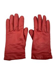 Sermoneta gloves◆イタリア製/6 1/2/手袋/レザー/RED/レディース//