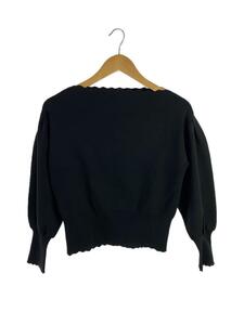 CELFORD* sweater ( thin )/36/ rayon /BLK/ plain /CWNT215052