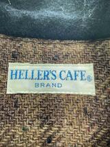 Heller’s cafe◆1930s レザーモーターサイクルジャケット/ディアスキン/38/馬革/BLK/HC145//_画像3