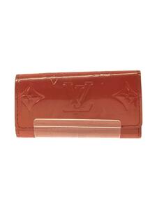 LOUIS VUITTON◆ミュルティクレ4_モノグラム・ヴェルニ_RED/エナメル/レッド/M91211/レディース//