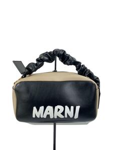 MARNI◆ハンドバッグ/レザー/BLK/HMO0023U0//