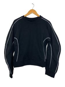 HENRIK VIBSKOV◆CRACKLE SWEAT/スウェット/S/コットン/BLK//