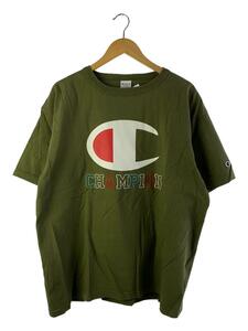 Champion◆Tシャツ/XL/コットン/KHK/T1011