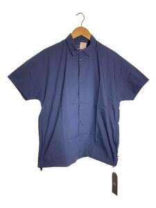 whiz limited◆20SS/SNAP SHIRT/半袖シャツ/M/コットン/ネイビー/無地/WL-S-54//