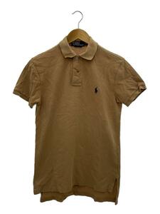 POLO RALPH LAUREN◆ポロシャツ/XS/コットン/BRW/無地/mnblknim1i00260//