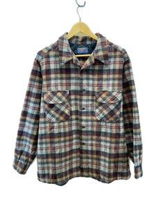 PENDLETON◆70s/長袖シャツ/XL/ウール/CML/チェック//