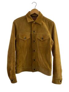 Levi’s◆11AW/Trucker Jacket /S/スウェード/CML/無地//