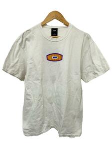 HUF◆Tシャツ/L/コットン/WHT/無地