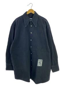MM6◆長袖シャツ/46/コットン/BLK/S62DL0072/22SS/Button Up Shirts In Black//