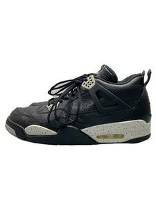 NIKE◆AIR JORDAN 4 RETRO LS/エアジョーダンレトロ/ブラック/314254-003/30cm/BLK