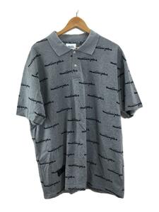 Mark Gonzales◆ポロシャツ/XL/コットン/GRY/総柄/2G7-0355