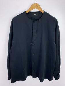 THE RERACS◆長袖シャツ/48/コットン/BLK/20SS-REBL-203-J/NO COLLAR PLACKET SHIRTS