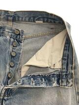 Levi’s◆ボトム/32/デニム/IDG/501/80s/USA/裏ボタン571/ダメージ有り//_画像3