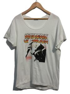 HYSTERIC GLAMOUR◆19SS/heat it up tee/Tシャツ/FREE/コットン/ホワイト/01191CT08/汚れ有//