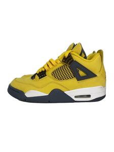 NIKE◆AIR JORDAN 4 RETRO/エアジョーダン4レトロ/イエロー/25.5cM