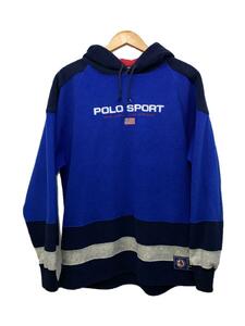 POLO SPORT◆フリースパーカー/170/パーカー/-/ポリエステル/BLU//