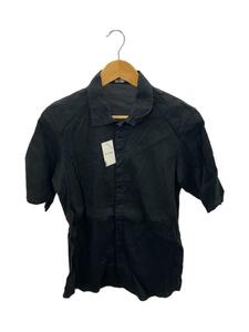 山内◆日本製/デッドストックストレッチリネンシャツ/半袖シャツ/2/BLK/18S46