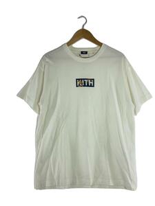 KITH◆Tシャツ/M/コットン/WHT/begonia floral classic Logo Tee