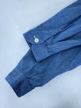 DANTON◆長袖シャツ/36/コットン/BLU/20S-WS-001/JD-3606COC_画像6