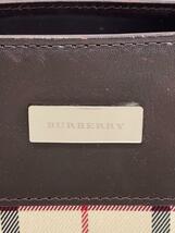 BURBERRY◆ノヴァチェック/トートバッグ/チェック/ショルダー欠品/レザー切替/角スレ有/ヨゴレ有_画像5