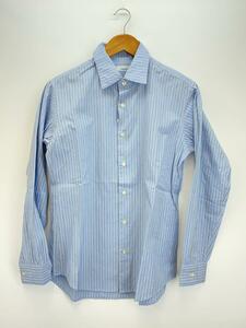 nanamica◆Classic Fit Shirt/長袖シャツ/1/コットン/BLU/ストライプ/SUGS420