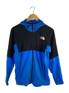 THE NORTH FACE◆ANYTIME WIND HOODIE_エニータイムウィンドフーディ/S/ナイロン/BLU