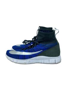 NIKE◆Flyknit Mercurial/ハイカットスニーカー/28cm/ネイビー/836126-041