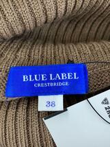 BLUE LABEL CRESTBRIDGE◆ヘアリークレストブリッジチェックジャカードタートルネック/38/ウール/BRW/55N14-809-48_画像3