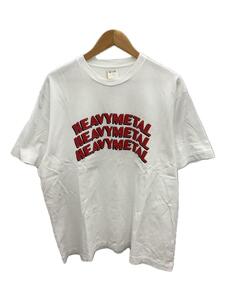 BLURHMS◆Tシャツ/HEAVY METAL Print Tee/コットン/WHT/bROOTS2119S22