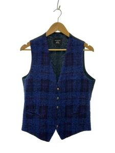 TAGLIATORE◆WOOL MOHAIR ALPACA GILLET BRIAN-/ジレベスト/48/ウール/BLU