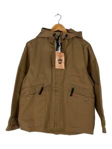 GRIP SWANY◆FIRE PROOF/CAMP PARKA/ダックジャケット/S/コットン/ブラウン/GSJ-51