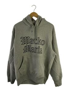 WACKO MARIA◆ヘヴィウェイトプルオーバーフーデッドスウェットシャツ/M/ポリエステル/GRY/24SSE-WMC-SS02