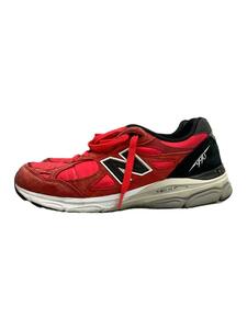 NEW BALANCE◆M990PL3/レッド/26.5cm/RED/USA製