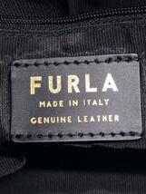 FURLA◆2WAY/コスタンザ/ドローストリング/メッシュ/巾着ショルダーバッグ/レザー/BLK_画像5