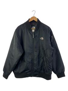 THE NORTH FACE◆フライトジャケット/L/ナイロン/BLK/MA-1