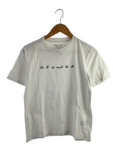 agnes b.◆Tシャツ/M/コットン/WHT/プリント/EY16SCV5